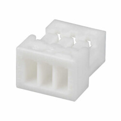 3 Rectangular Connectors - Housings Receptacle Natural 0.039
