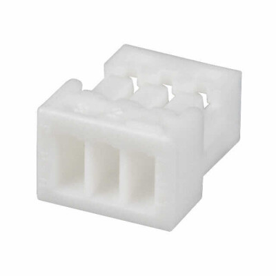 3 Rectangular Connectors - Housings Receptacle Natural 0.039