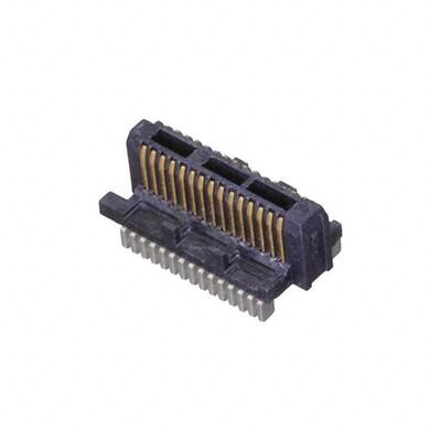 30 Position Connector Header, Center Strip Contacts Surface Mount Gold - 1