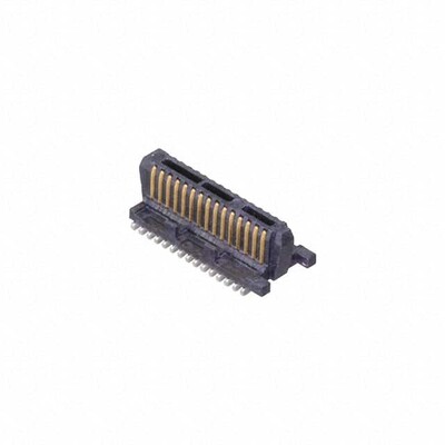 30 Position Connector Header, Center Strip Contacts Surface Mount Gold - 1