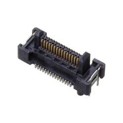 30 Position Connector Header, Outer Shroud Contacts Surface Mount Gold - Samtec Inc.