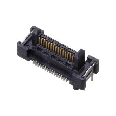 30 Position Connector Header, Outer Shroud Contacts Surface Mount Gold - 1