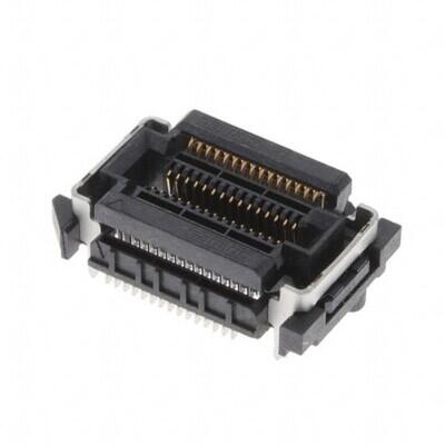 30 Position Connector Socket, Center Strip Contacts Surface Mount Gold - 1