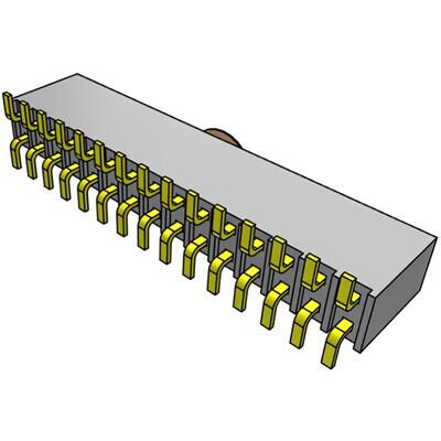 30 Position Receptacle Connector Surface Mount - 2