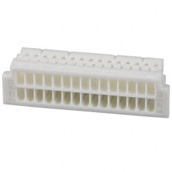 30 Position Rectangular Housing Connector Receptacle Natural 0.039