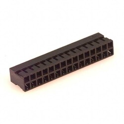 30 Rectangular Connectors - Housings Receptacle Black 0.079