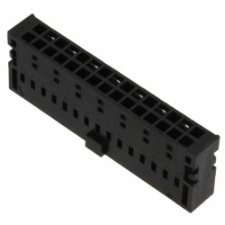 30 Rectangular Connectors - Housings Receptacle Black 0.100