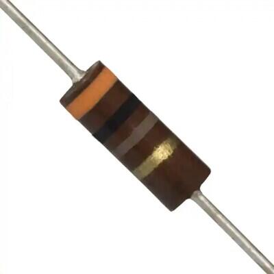 300 Ohms ±5% 0.5W, 1/2W Through Hole Resistor Axial Pulse Withstanding Carbon Composition - 1