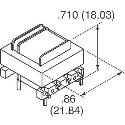 30A 1:500 Current Sense Transformer 50Hz ~ 400Hz 3mOhm Primary, 21Ohm Secondary Through Hole - 2