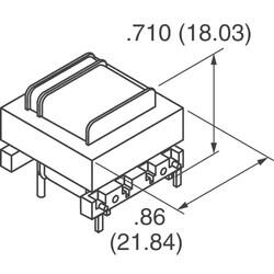 30A 1:500 Current Sense Transformer 50Hz ~ 400Hz 3mOhm Primary, 21Ohm Secondary Through Hole - Triad Magnetics (1)