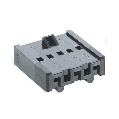 5 Position Rectangular Housing Connector Receptacle Gray 0.098