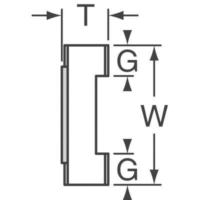 300k Ohm ±5% 31mW Power Per Element Isolated 4 Resistor Network/Array ±200ppm/°C 0804, Concave, Long Side Terminals - 3