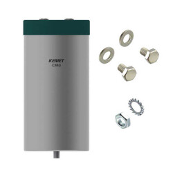 320 µF Film Capacitor 1300V (1.3kV) Polypropylene (PP), Metallized Radial, Can - KEMET