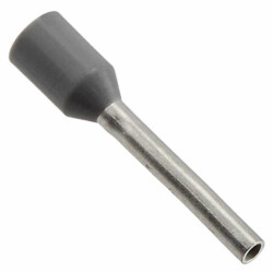 Gray Wire Ferrule Connector 26 AWG (0.14mm²) Single Wire - Phoenix Contact