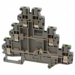 Terminal Block Connector 6 Position Feed Through Gray 12-26 AWG - Phoenix Contact