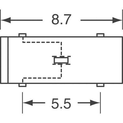 32.768kHz ±20ppm Crystal 12.5pF 50 kOhms 4-SOJ, 5.50mm pitch - 2