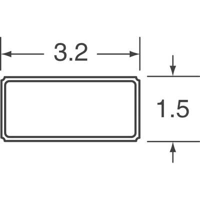 32.768kHz ±20ppm Crystal 12.5pF 70 kOhms 2-SMD, No Lead - 2