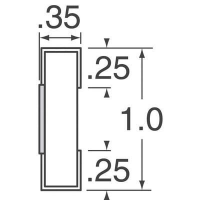 33 Ohm ±5% 62.5mW Power Per Element Isolated 4 Resistor Network/Array ±200ppm/°C 0804, Convex, Long Side Terminals - 3