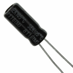 3.3 µF 200 V Aluminum Electrolytic Capacitors Radial, Can 60.32Ohm 2000 Hrs @ 105°C - Cornell Dubilier Knowles