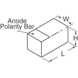 33 µF Tantal Kapasitör / Kondansatör (Molded) 6.3 V 0603 (1608 Metric) 7.5Ohm - 3