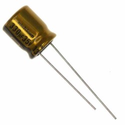 330 µF 35 V Aluminum Electrolytic Capacitors Radial, Can 2000 Hrs @ 85°C - Nichicon