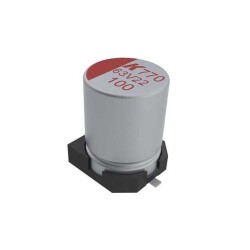 330 µF 25 V Aluminum - Polymer Capacitors Radial, Can - SMD 19mOhm 2000 Hrs @ 125°C - KEMET