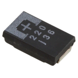 330 µF Molded Tantalum Polymer Capacitor 2.5 V 2917 (7343 Metric) 7mOhm @ 100kHz - Panasonic Electronic Components