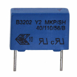 3300 pF Film Capacitor 300V 1500V (1.5kV) Polypropylene (PP), Metallized Radial - EPCOS - TDK Electronics (1)