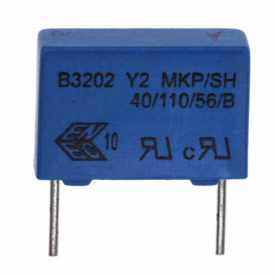 3300 pF Film Capacitor 300V 1500V (1.5kV) Polypropylene (PP), Metallized Radial - 2