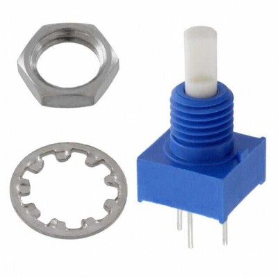 20k Ohm 1 Gang Linear Panel Mount Potentiometer 1.0 Turns Conductive Plastic 0.25W, 1/4W PC Pins - 1