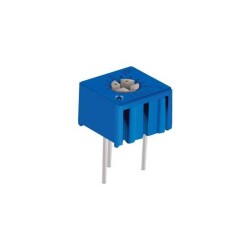 10 kOhms 0.5W, 1/2W PC Pins Through Hole Trimmer Potentiometer Cermet 1.0 Turn Top Adjustment - Bourns Inc.