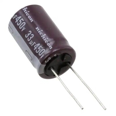 33µF 450V Alüminyum Elektrolitik Kapasitör / Kondansatör Radyal, Can 10000 Saat @ 105°C - 1