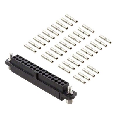 34 Position Rectangular Receptacle Connector Crimp Gold 24-28 AWG - 1