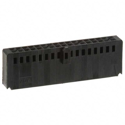 34 Rectangular Connectors - Housings Receptacle Black 0.100