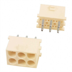 Connector Header Through Hole 6 position 0.250