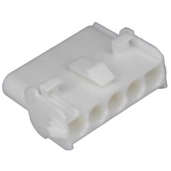 5 Position Rectangular Housing Connector Receptacle Natural - TE Connectivity AMP Connectors