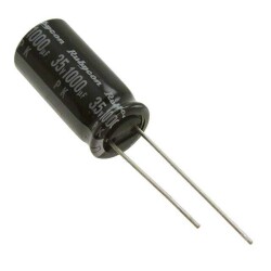 1000 µF 35 V Aluminum Electrolytic Capacitors Radial, Can 2000 Hrs @ 85°C - Rubycon