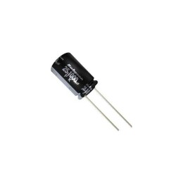 100 µF 35 V Aluminum Electrolytic Capacitors Radial, Can 2000 Hrs @ 85°C - Rubycon