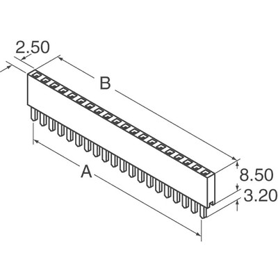 36 Position Header Connector Through Hole - 2