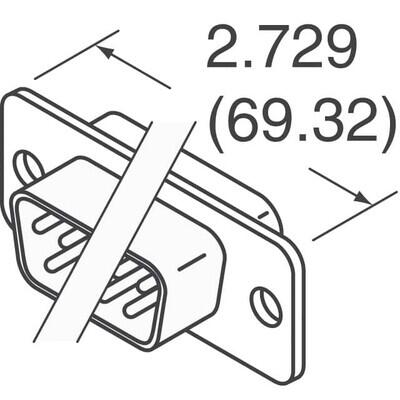 37 Position D-Sub Plug, Male Pins Connector - 2