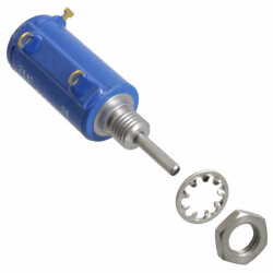 10k Ohm 1 Gang Linear Panel Mount Potentiometer 10.0 Turns Wirewound 1W Solder Lug - Bourns Inc.