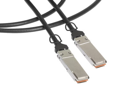 38 Position zQSFP+ Plug to Plug 13.12' (4.00m) Black Unshielded - 1
