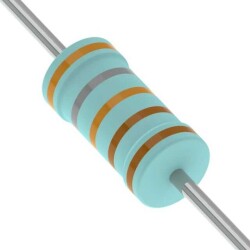 3.83 kOhms ±1% 0.6W Through Hole Resistor Axial Metal Film - YAGEO