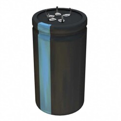 22000 µF 80 V Aluminum Electrolytic Capacitors Radial, Can - Snap-In - 5 Lead 22mOhm @ 120Hz 3000 Hrs @ 105°C - Cornell Dubilier Knowles