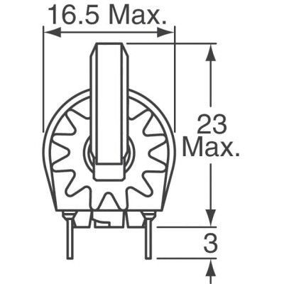 39 mH @ 10 kHz 2 Line Common Mode Choke Through Hole 700mA DCR 1.1Ohm (Typ) - 2