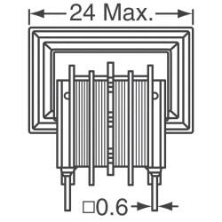 39 mH @ 10 kHz 2 Line Common Mode Choke Through Hole 700mA DCR 1.1Ohm (Typ) - 4