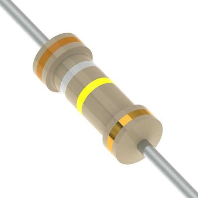 390 kOhms ±5% 0.5W, 1/2W Through Hole Resistor Axial Automotive AEC-Q200 Carbon Film - 1