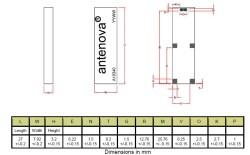 Hücresel Calvus GSM 5 Band SMD Anten - 3