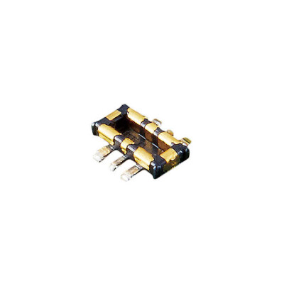 4 (2 + 2 Power) Position Connector Header, Outer Shroud Contacts Surface Mount Gold - 1