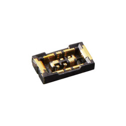 4 (2 + 2 Power) Position Connector Receptacle, Center Strip Contacts Surface Mount Gold - 1